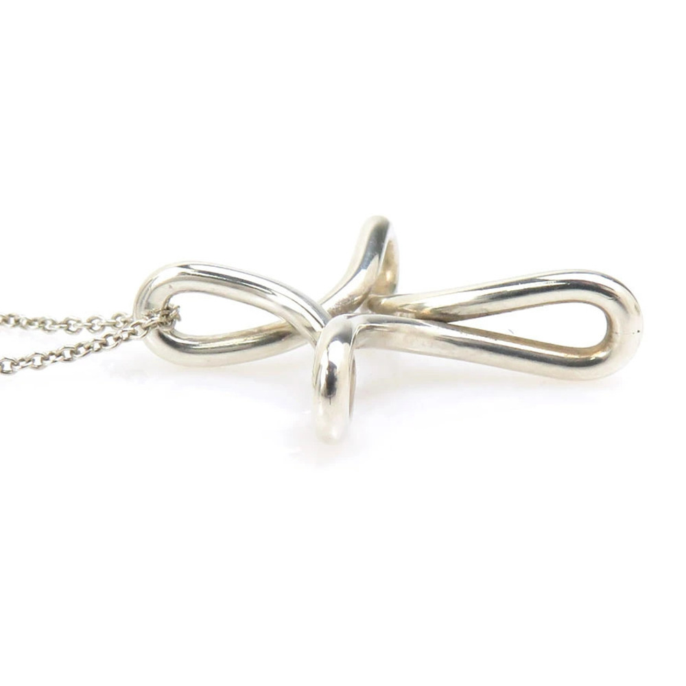 Tiffany Co Infinity Cross Necklace Sterling Silver